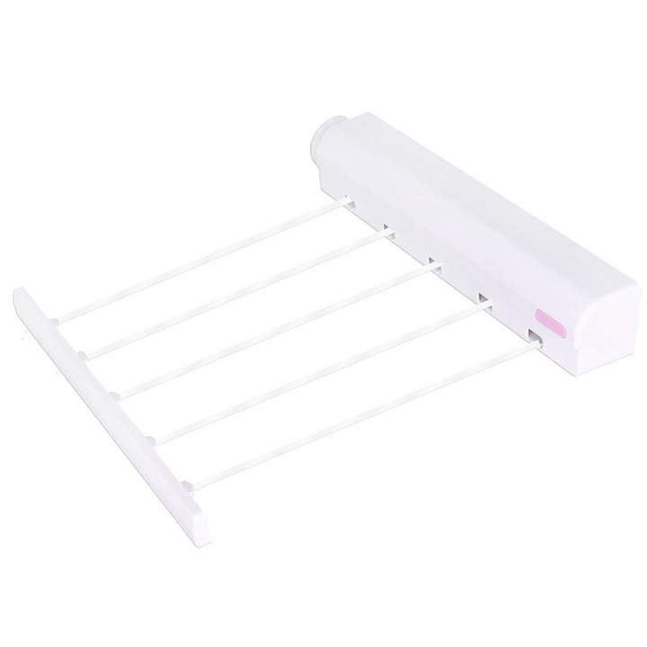 Простор за дрехи, Сгъваем, 3, 75м, Бял