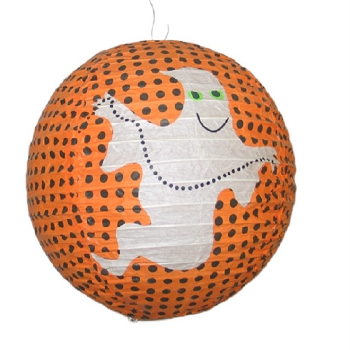 Decoratiune suspendata Fantoma Halloween, decor hartie 30x30 cm