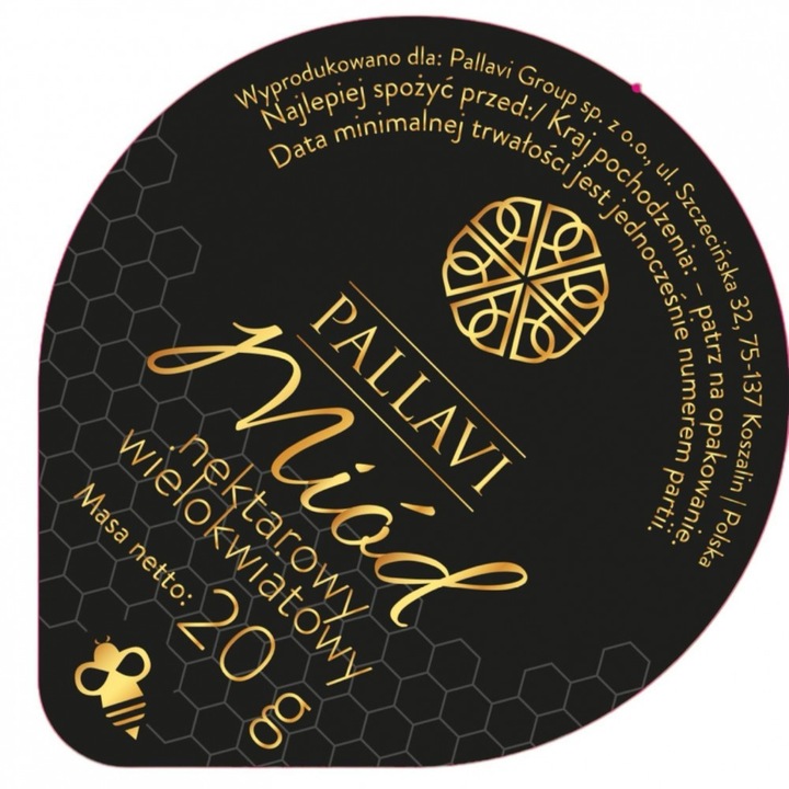 Комплект от 100 медени капсули, Полифлора, Pallavi, 100 x 20гр, 2000 гр