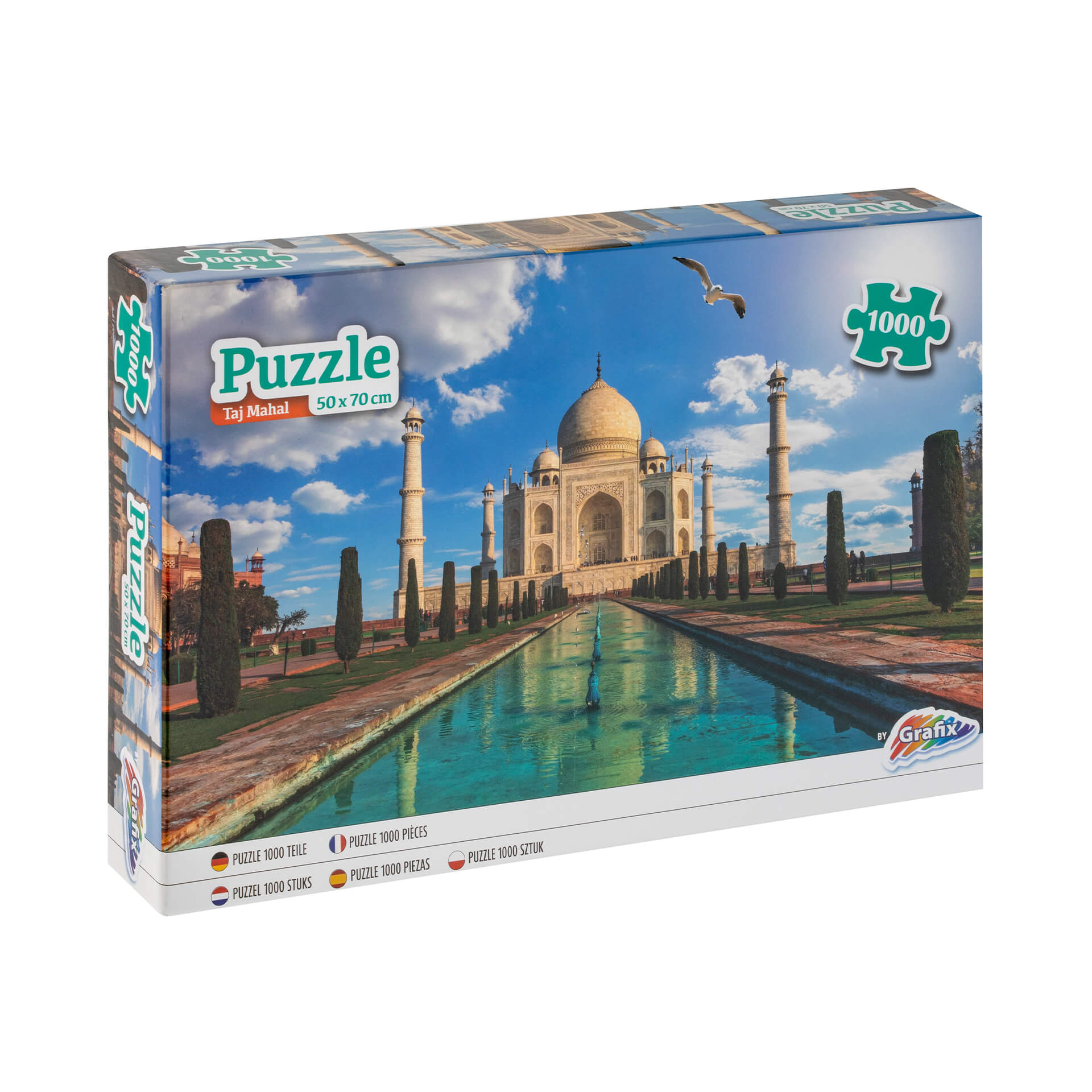 Puzzle, Moxy, Taj Mahal, 50 x 70 cm, 1000 piese - eMAG.ro