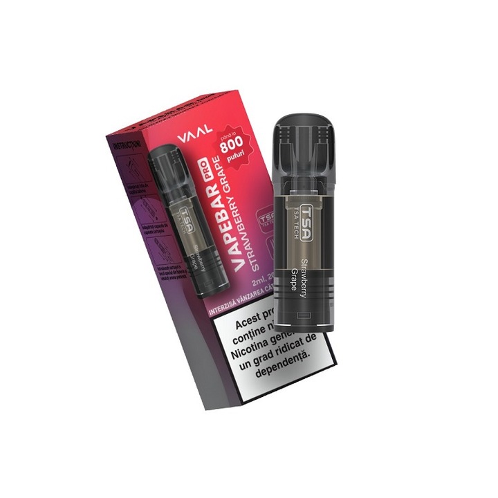 Cartus Vapebar PRO 800 pufuri 20mg - Strawberry Grape
