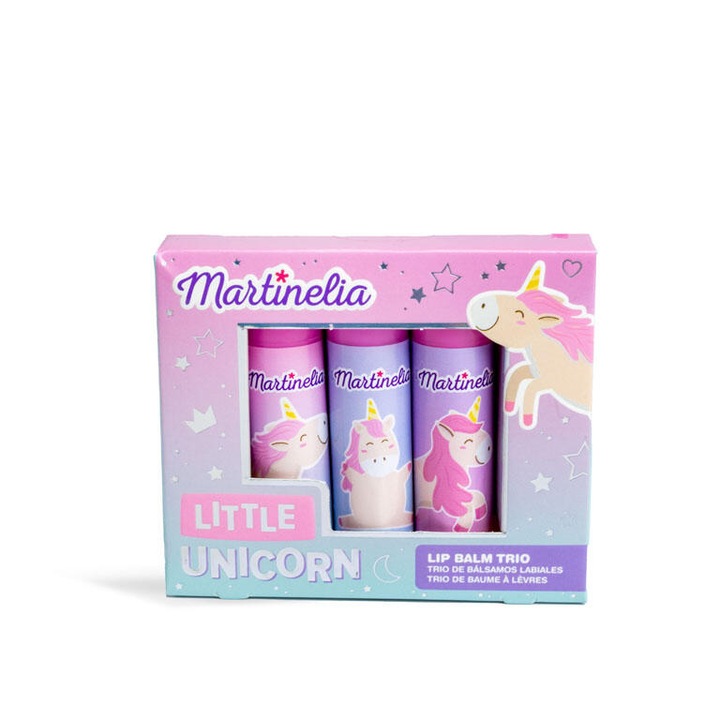 Set 3 balsam de buze Little Unicorn, Martinelia, 12086