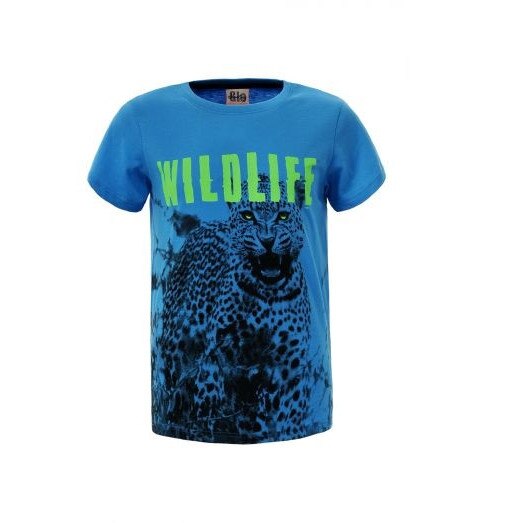 Tricou albastru cu leopard pentru baieti