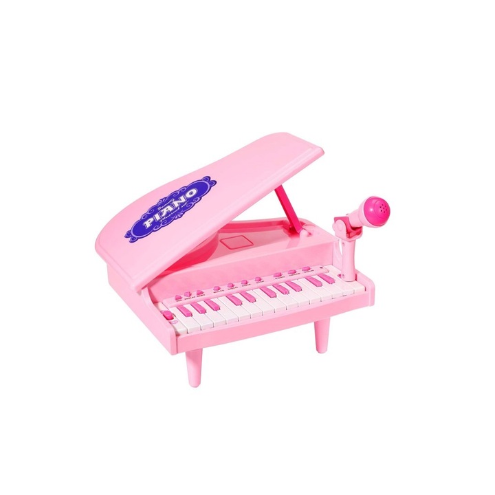 Играчка пиано с вдигащ се капак, Светлина и интегрирани песни