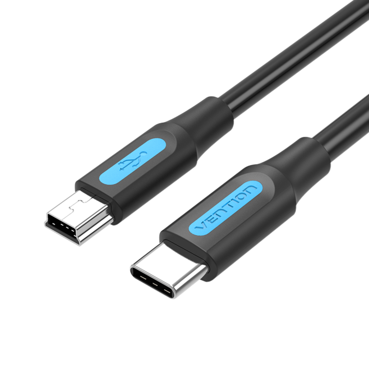 Кабел за данни USB 2.0 C към Mini-B, VENTION, PVC, 1,5 м
