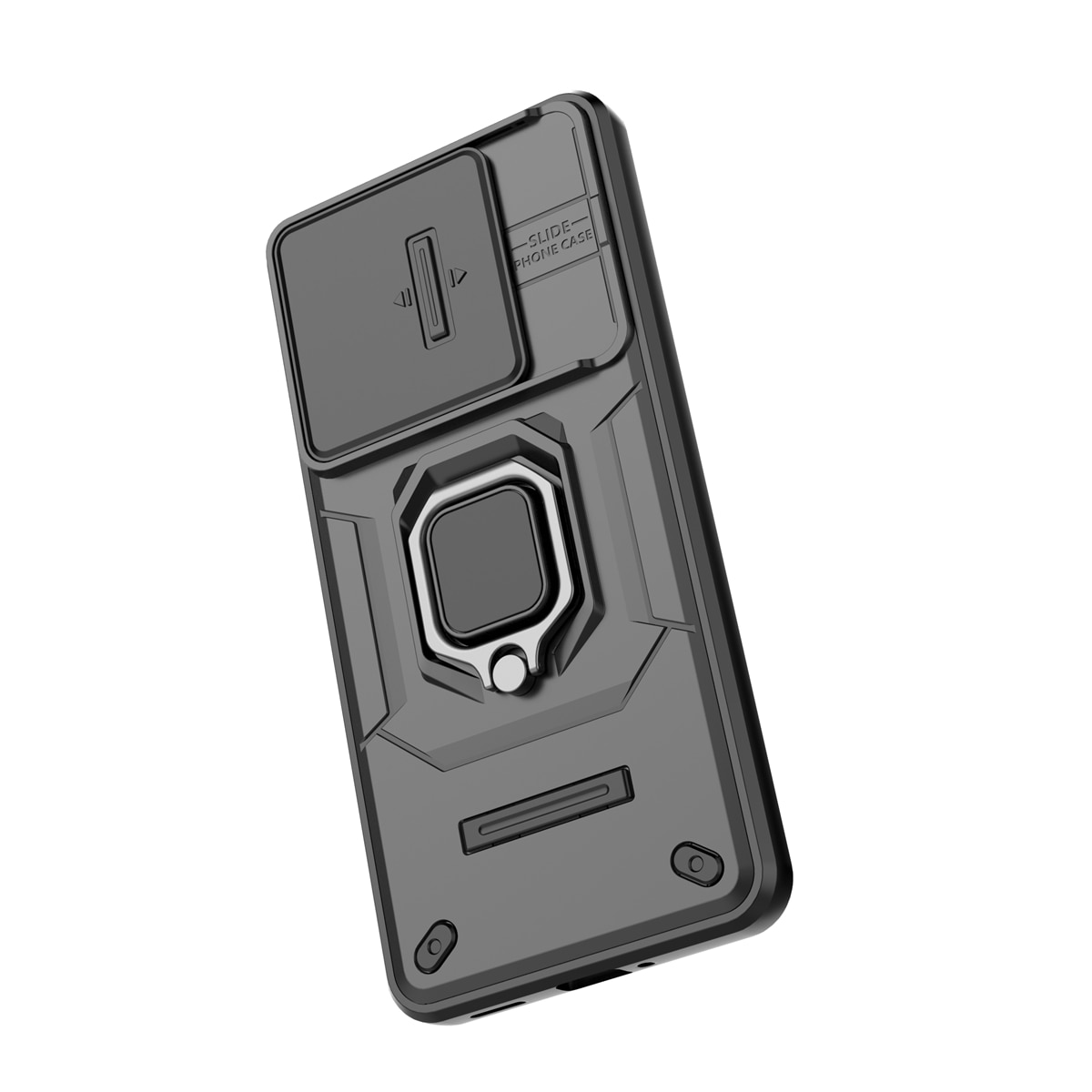 Husa de telefon mobil Armura rezistenta la socuri compatibila cu Xiaomi 14T cu protectie a camerei, Negru