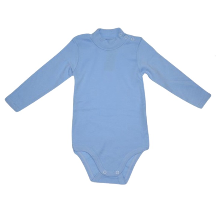 Body cu maneca lunga pentru baieti Mini Junior BDY-MJ34, Albastru, Albastru