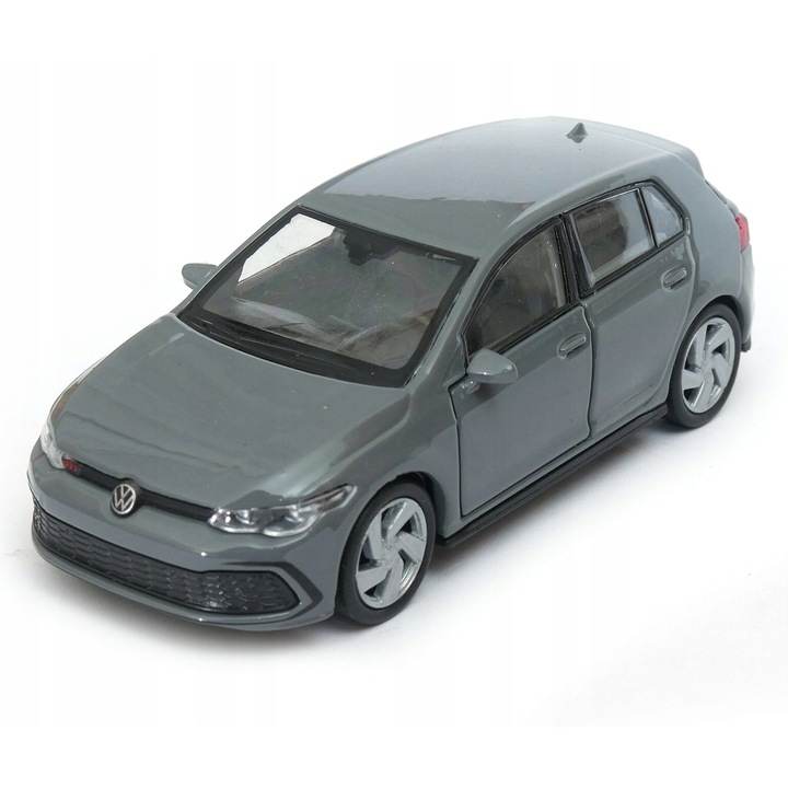 Macheta metalica Welly, Volkswagen Golf 8 GTI 2023, 12 cm, Gri