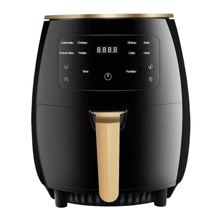 Air Fryer Teno®, интелигентна сензорна технология, автоматични интелигентни програми за готвач, дигитален дисплей, капацитет 6 L, технология за отстраняване на мазнини, функция за поддържане на топлината, захранващо напрежение 220 V, черен цвят