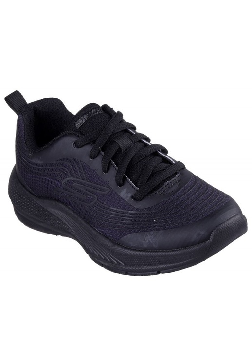 Skechers, Microspec Advance - Coastal C telitalpú sneaker, Fekete
