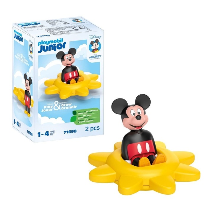 Set de joaca Playmobil Junior Disney - Soare rotativ cu zornaitoare Mickey