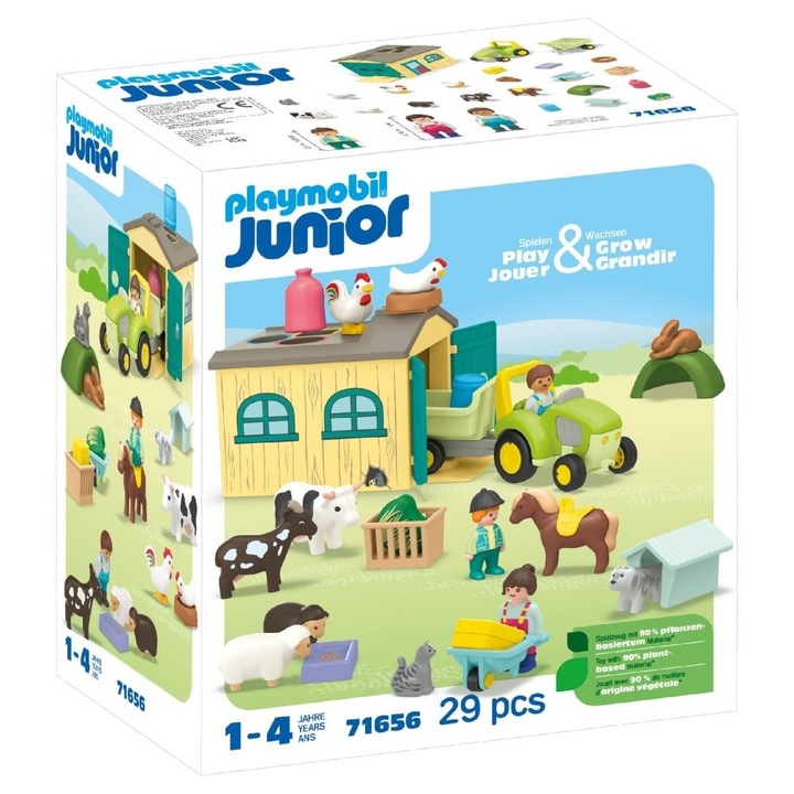Комплект за игра Playmobil Junior - Приключение във фермата