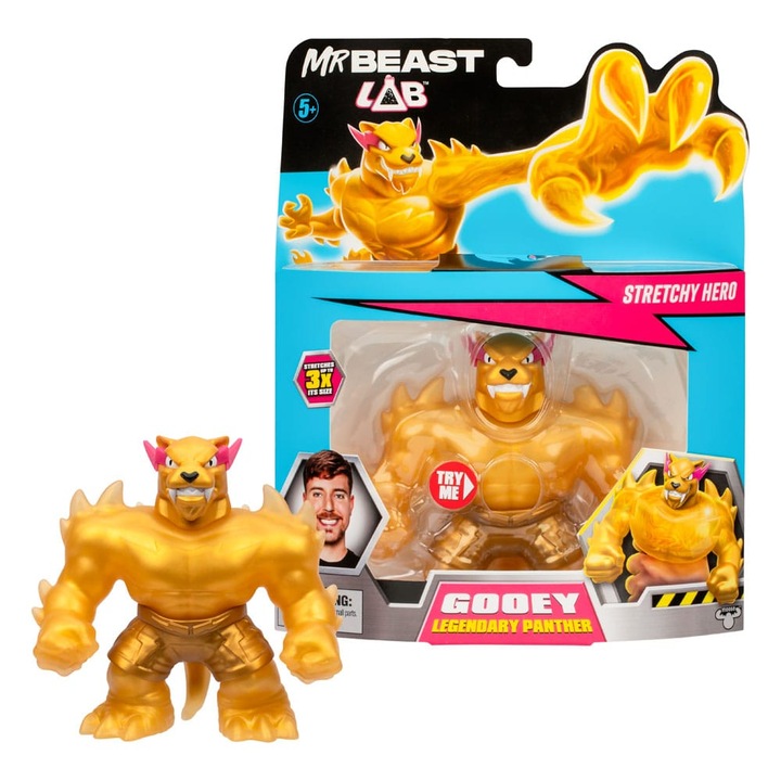 Фигурка Mr. Beast Lab Goo Jit Zu Legendary Panther Stretch, 11 cm