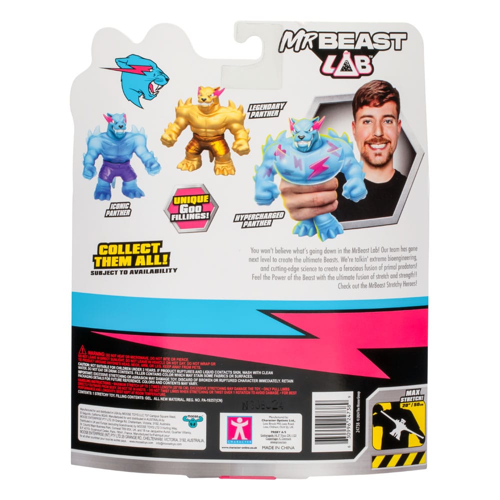Mr. Beast Lab Goo Jit Zu Figura Stretch Pantera legendara 11 cm