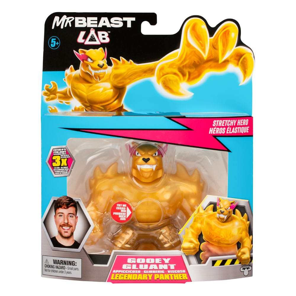 Mr. Beast Lab Goo Jit Zu Figura Stretch Pantera legendara 11 cm