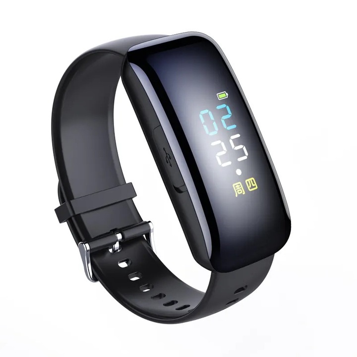 Clock Spy Hangrögzítő, IMODIX®, Audio-Video felvételek, 8 GB memória, 1080p videofelbontás, 50 perces videofelvételek, 96 órás hangfelvételek, MP3 lejátszó, háttérzaj eltávolítás, automatikus hangfelismerés, V7, fekete