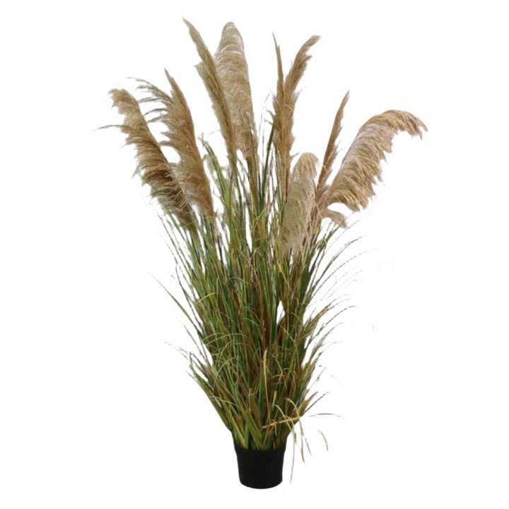 Изкуствена тръстика 170см естествен средно кафяв цвят