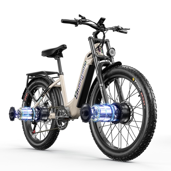 Shengmilo S700 2000W Elektromos Kerékpár – 48V 17, 5AH Akkumulátor, Kettős Hidraulikus Fékkel, 40-60 km Hatótávolság, 45 km/h Maximális Sebesség