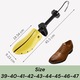 Set 2 sanuri/calapoade reglabile pentru largit sau alungit incaltaminte, marime 39-47, universal, barbati, galben, plastic si metal, modelator pantofi
