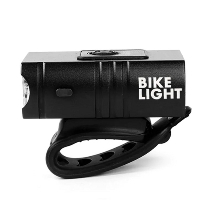 Extra Erős fényű 2db T6 LED-es vízálló kerékpár első és hátsó lámpa, USB-s