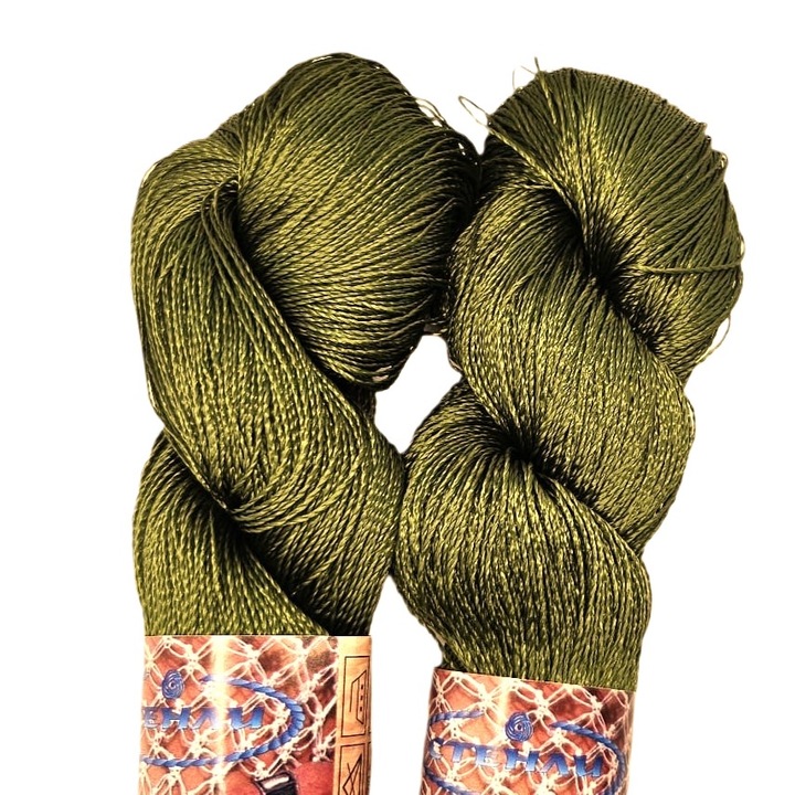 OEM 2 db-os Stenli áttört világos khaki textil cérna készlet, 771 kód, 100g/500m