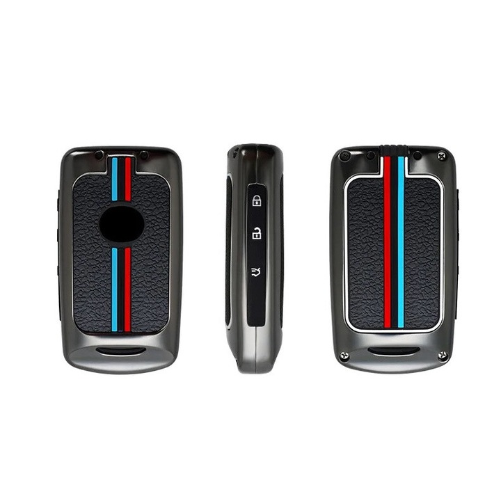 Husa cheie metalica ultrarezistenta AUTOTOB®, Mazda 3 CX-30 CX-5 CX-60 CX-90, gun metal gray