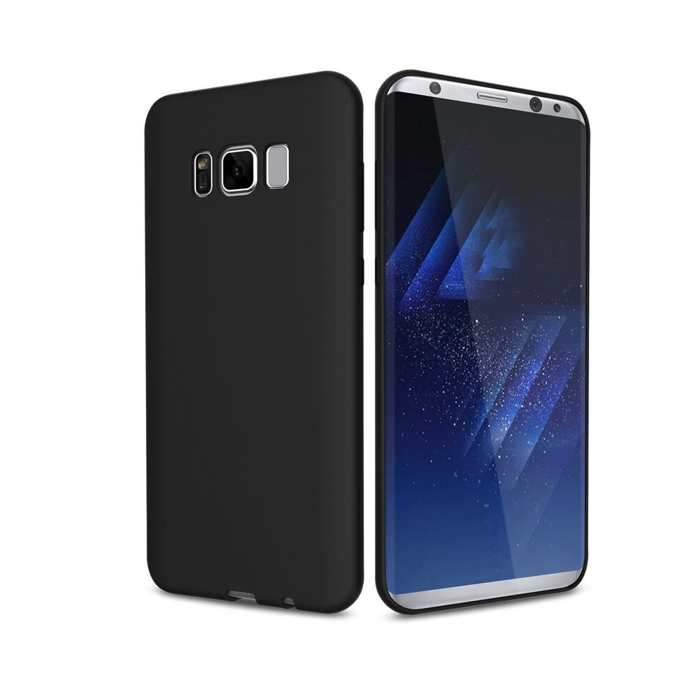 Husa de protectie ultraslim Samsung Galaxy S8, Silicon, Negru