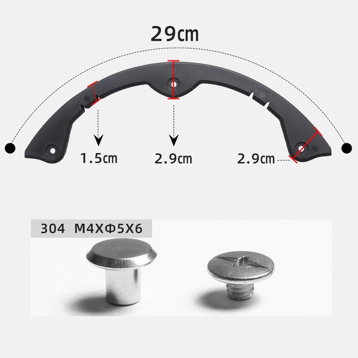 Protectii pentru cap si coada snowboard, din silicon, 29CM