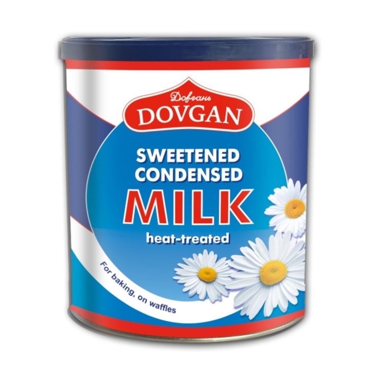 Lapte condensat Dovgan, 8.5% grasime, 370 g