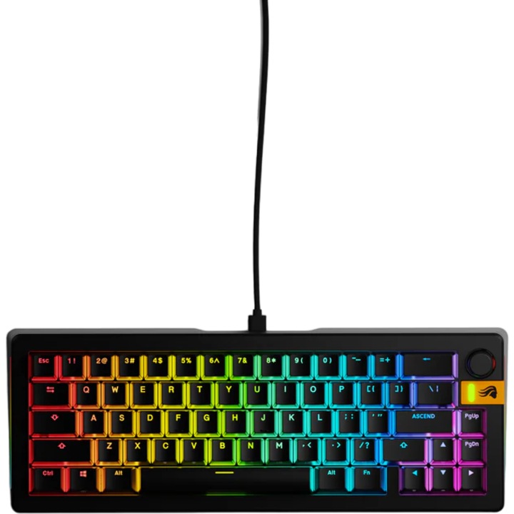 Tastatura mecanica gaming Glorious GMMK 3 HE 65% Black - Fox HE Switches