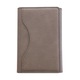 Portofel MagSafe pentru iPhone, Tri-Fold, 6 Compartimente pentru Carduri, Suport triunghi, Leather effect, Crem
