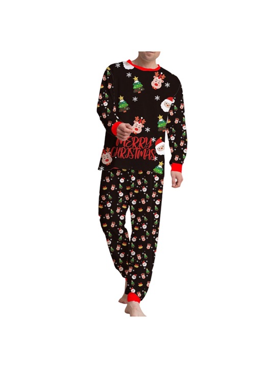 Férfi pizsama, Jormftte, családi szett, elegáns design, szuperpuha kényelem