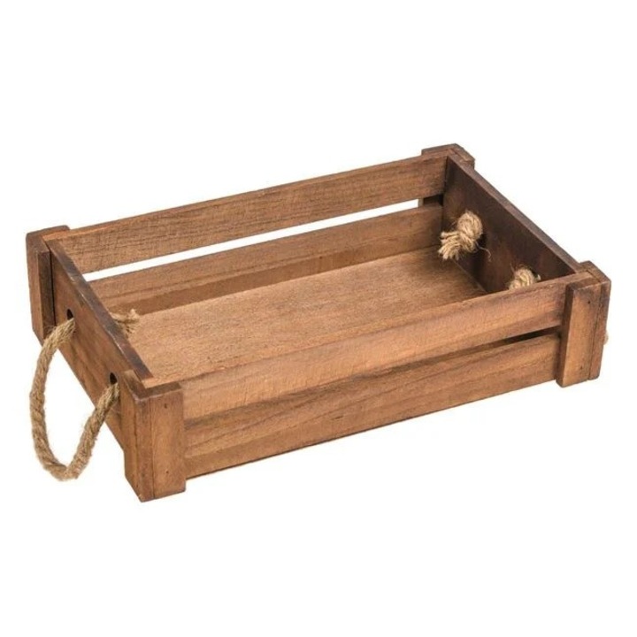 Nyland® fa dekoratív láda kötélfogantyúkkal 31x19,5x7,5 cm