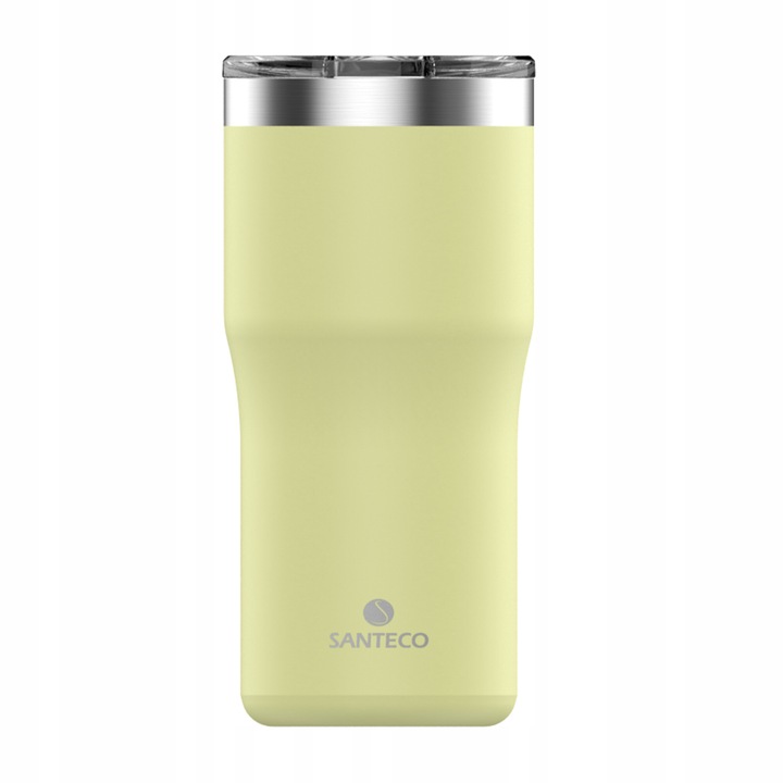 Cana termica de cafea ceai termos 500ml Santeco gura sigilata, verde