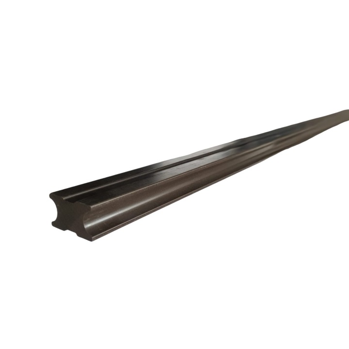 Grinda montaj deck plina, WPC, Naimeed D6487/D6470, 290x4x2.5 cm, Maro inchis