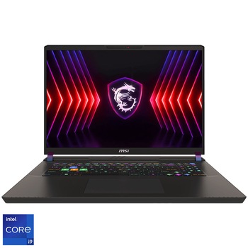 Laptop Gaming MSI Vector 17 HX A14VIG cu procesor Intel Core i9-14900HX pana la 5.8GHz, 17'', IPS, QHD+, 240Hz, 32GB RAM DDR5, 1TB SSD, NVIDIA GeForce RTX 4090 16GB GDDR6, No Os, Gray-Black-Cosmos
