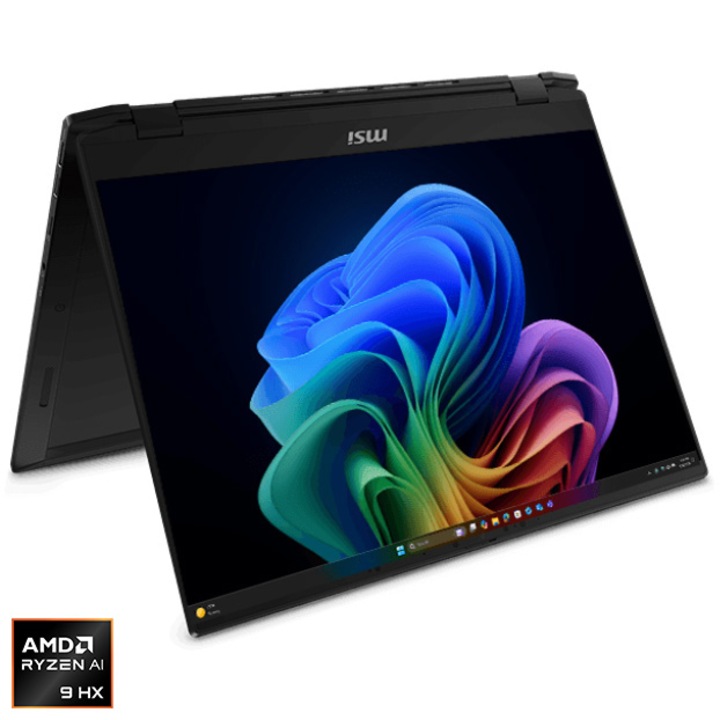 MSI Summit A16 AI+ A3HMTG laptop AMD Ryzen™ AI 9 365 processzorral 5,0 GHz-ig, 16", IPS, QHD+, Touch, 165 Hz, 32 GB LPDDR5x, 1 TB SSD, AMD Radeon™ RX Graphics, Windows 11 Home, fekete