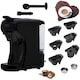 Espressor Camry CR 4414 Black, 1450 W, 19 bari, rezervor apa 0.6 L, multi-capsule, 9 adaptoare, negru