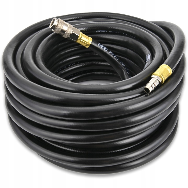 Furtun pneumatic de cauciuc cu insetie 10X17MM, 15metri pentru aer comprimat