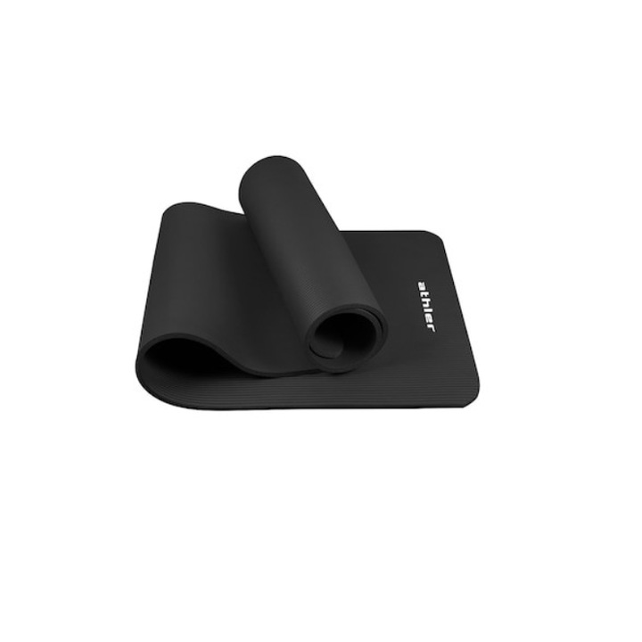 Edzőszőnyeg, Mark Adler, Jóga, Fitness, Aerobik, Tányérok, Gyakorlatok, 180x60, Fekete