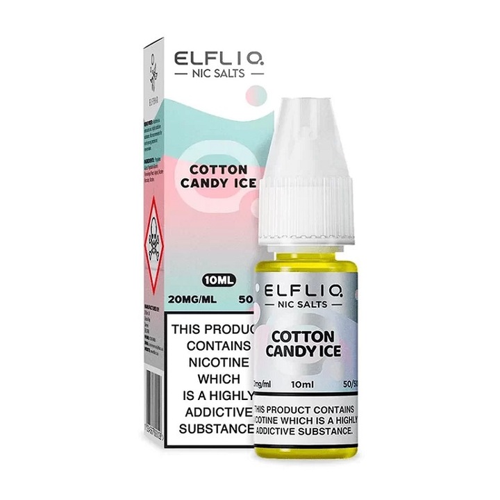 Lichid Tigara Electronica ELF BAR ElfLiq Salt - Cotton Candy Ice, 10ml, 20mg/ml