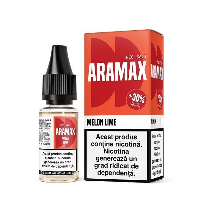 Lichid Tigara Electronica Aramax Salt - Melon Lime, 10ml, 10mg/ml