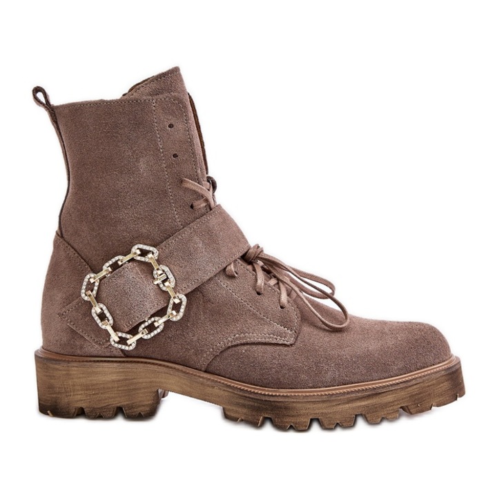 Ghete pentru femei, Zazoo, BM204668, Bej, EU 37