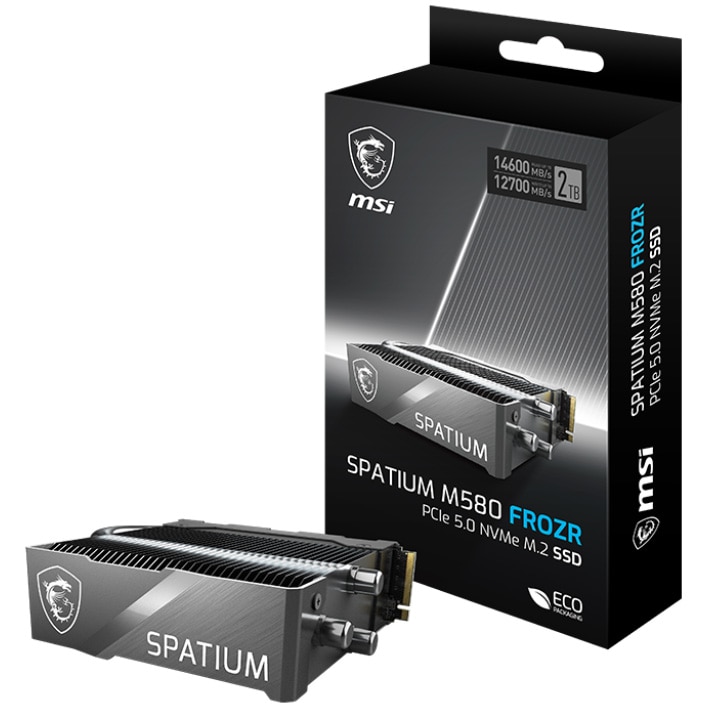 内蔵型SSD SSD MSI SPATIUM M580 PRO FROZR SSD 2TB SSD MSI SPATIUM M580 FROZR PCI 5.0 2TB M.2 S78-440Q780-P83 - eMAG.ro