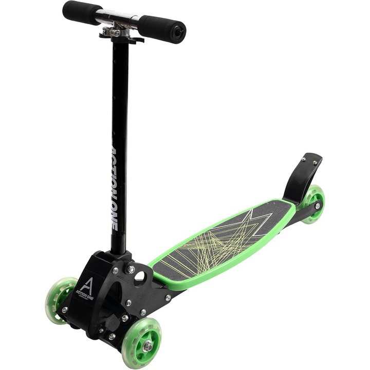 Тротинетка 4 колела Scooter Action One Rookie зелено