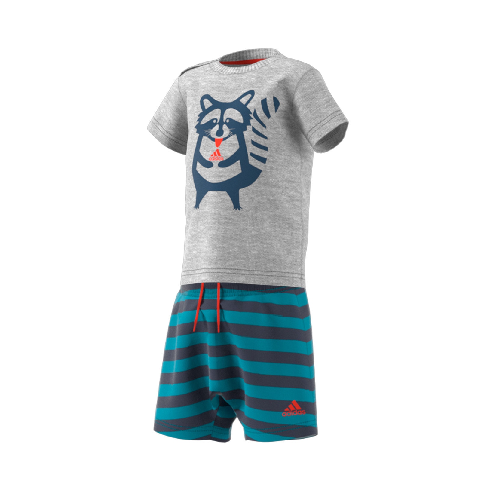 Compleu copii adidas Performance I Sum Set Fun B BK3009, Bleumarin/Gri, 75-80 CM