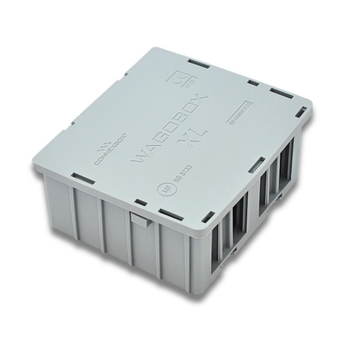 Разклонителна кутия за инсталационна клема WAGO, Wagobox, XL, 126х115х55mm, сива, 1бр