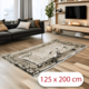 Covor Viridi Harmonia, Living/Dormitor, Verde, crem, auriu, Incalzire in pardoseala, Fir Scurt 8 mm, Dimensiuni 125x200 cm, 1750 g/m², BravaCasa