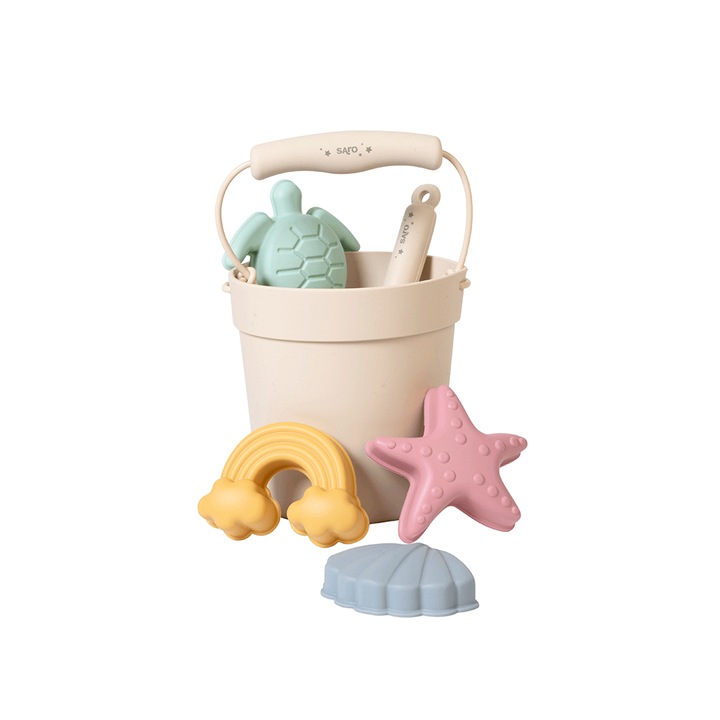 Set jucarii pentru plaja si nisip din silicon, "Play & Fun", Neutru