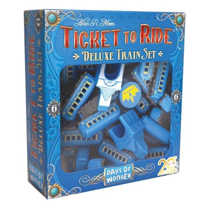 Разширение за настолна игра Ticket to Ride: Deluxe Train Set - Blue